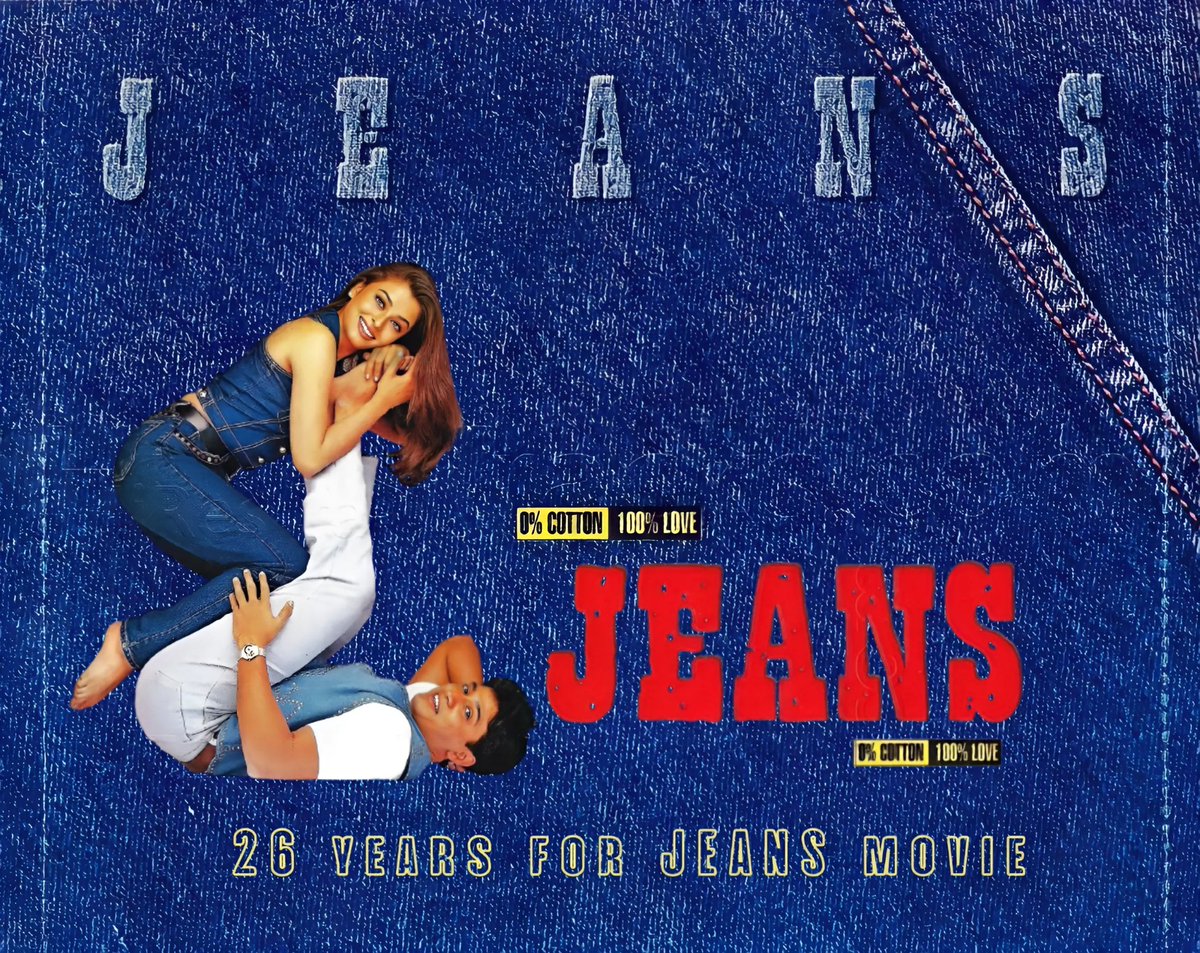 26 years for JEANS movie
#26yearsforjeans #26yearsforjeansmovie 
#26yearsofjeans #26yearsofjeansmovie
#jeansmovie #actorprasanth #aiswaryarai #Shankar 
@shankarshanmugh #ARRahman