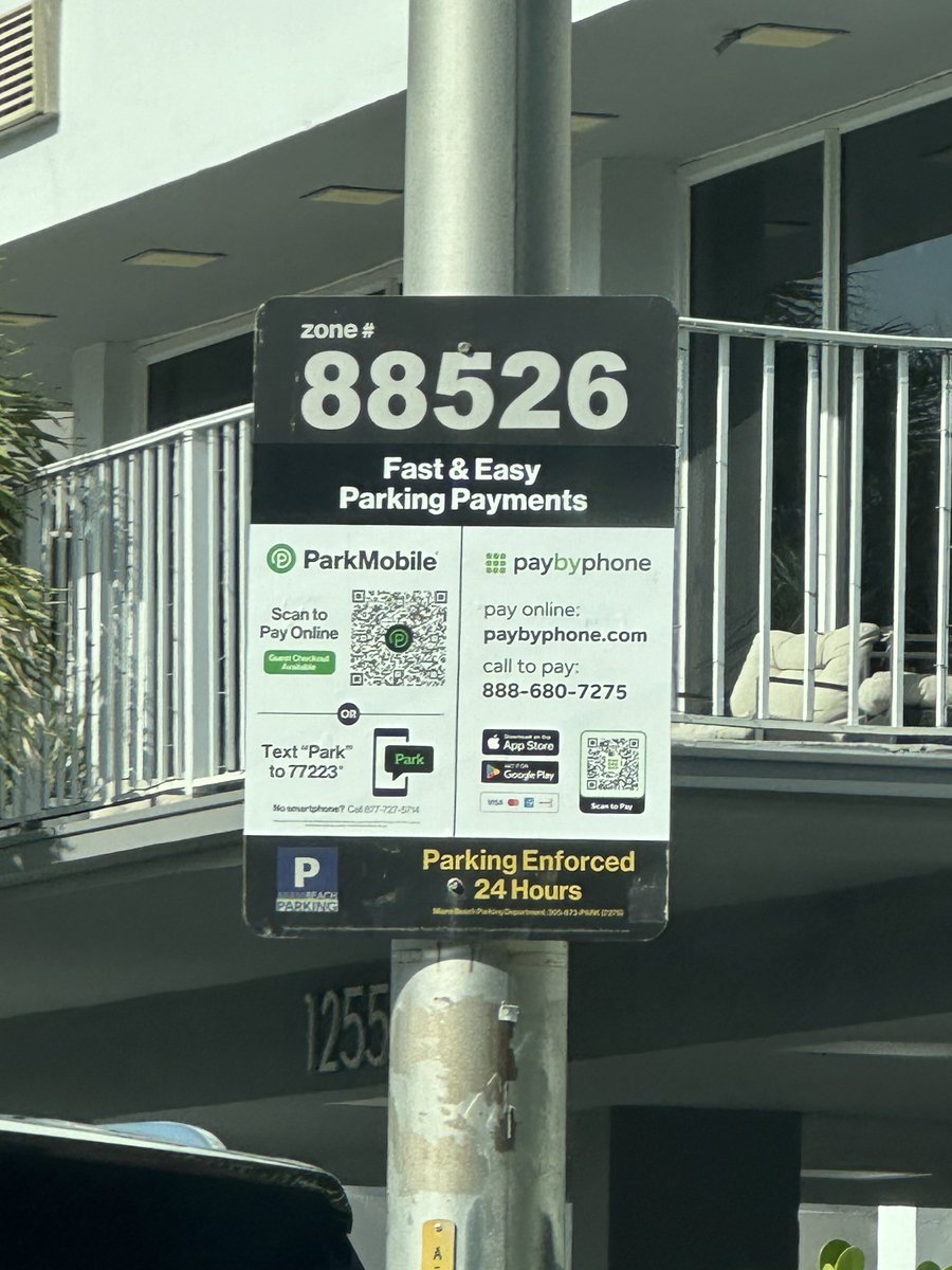 ParkMobile 🤝 Paybyphone

Both parking apps now share the same zone numbers in Miami Beach📱