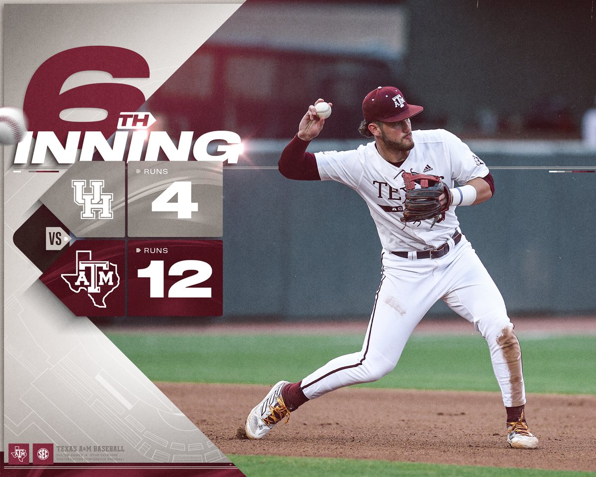 The Ags are up through six. #GigEm