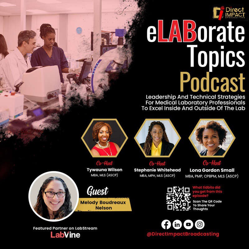 Melody’s experience in laboratory leadership includes oversight roles in a core laboratory, operational management, and informatics. Listen here 👉 lttr.ai/ARyE6 #hospital #healthcare #Medicallaboratory #Careeradvancement #Leadershipdevelopment #Stemcareers