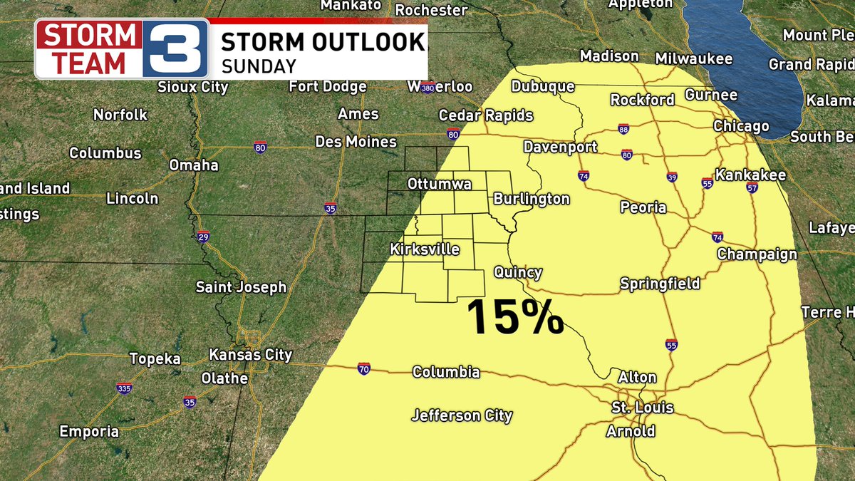 Enjoy your Wednesday but keep an eye on our updates concerning a few rounds of showers and storms(some could be strong to severe)Friday, Saturday and Sunday. Widespread heavy rain will also be likely over that three day stretch which could lead to some flooding. #StormTeam3