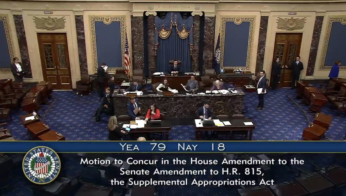 This is a historic night: the #MAHSAAct just passed the U.S. Senate 79-18. It is now headed to @POTUS' desk for his signature. After it will become the law of the land. This is a huge win for the Iranian American community.