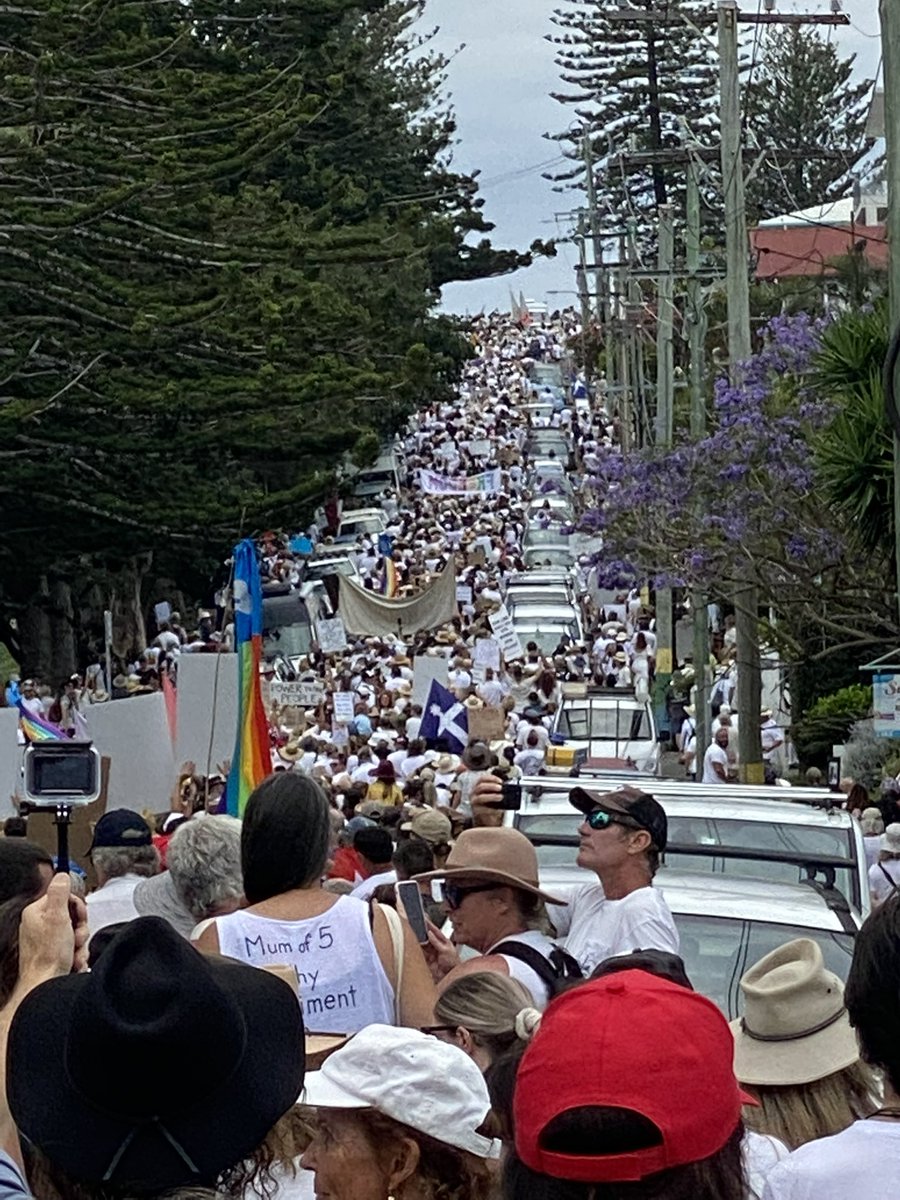goodfoodgal's tweet photo. According to the ABC in Australia there was only 500-1000 people at this freedom rally in 2021 on the Gold Coast. The number was closer to 10,000 - 15,000. 

Hey @AlboMP are the tax payer funded ABC part of your plan to shut down providers of “misinformation” & “disinformation”?  Hope so.