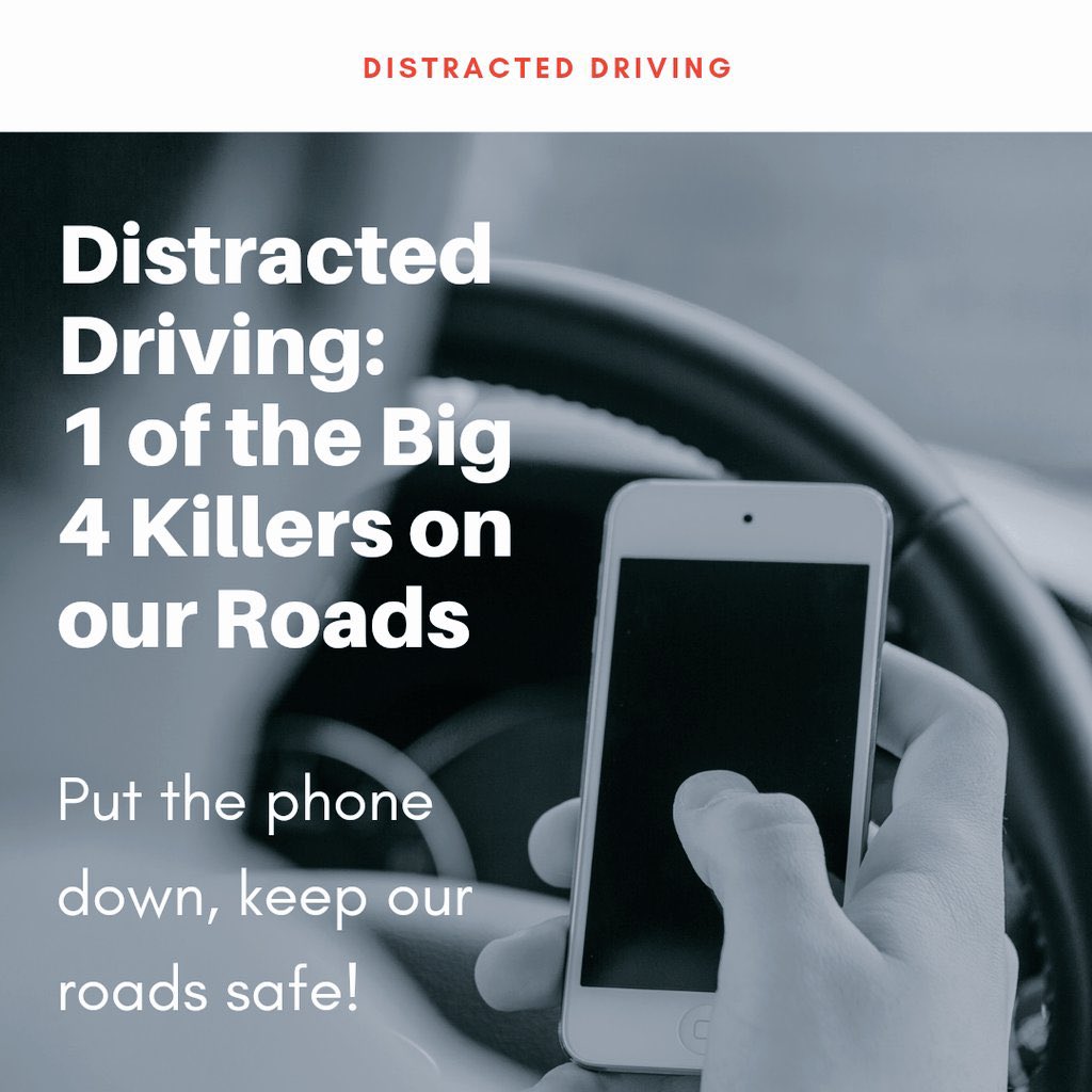 Durham Regional police say will be continuing the distracted driving blitz today. 
Fines start at $615, and 3 demerit points.  
That text or call can wait, don't drive distracted!
#DurhamVisionZero