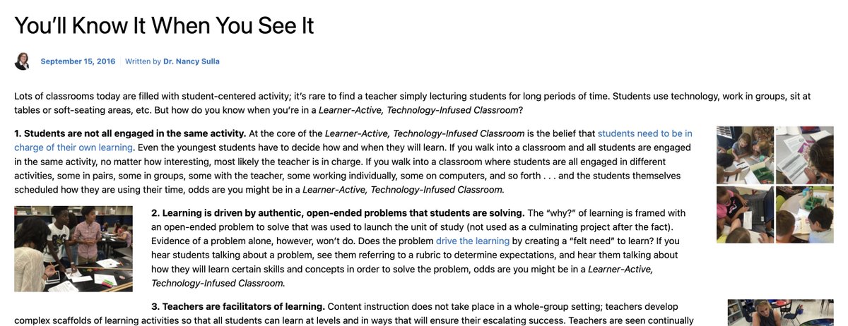 A3) Another description of student-centeredness: 'You'll Know It When You See It' - idecorp.com/youll-know-it-… -- a blogpost #PBLchat