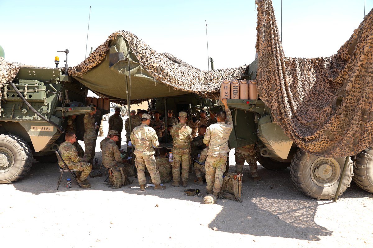 In 'The Box!' 8A Soldiers from 1st Stryker Bde Combat Team, @2INFDIV, are supporting Republic of Korea Army's Task Force 101 in California for a training rotation at @NTC_UPDATE. This will enhance interoperability & prepare ROKA & 8A units for future training. Katchi Kapshida!