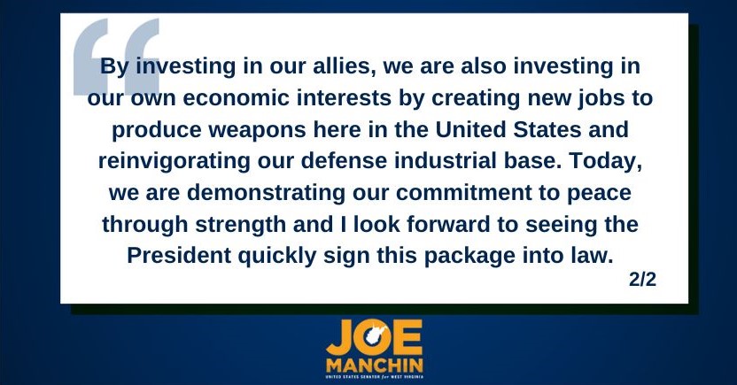 My statement on my vote to advance the bipartisan National Security Package.