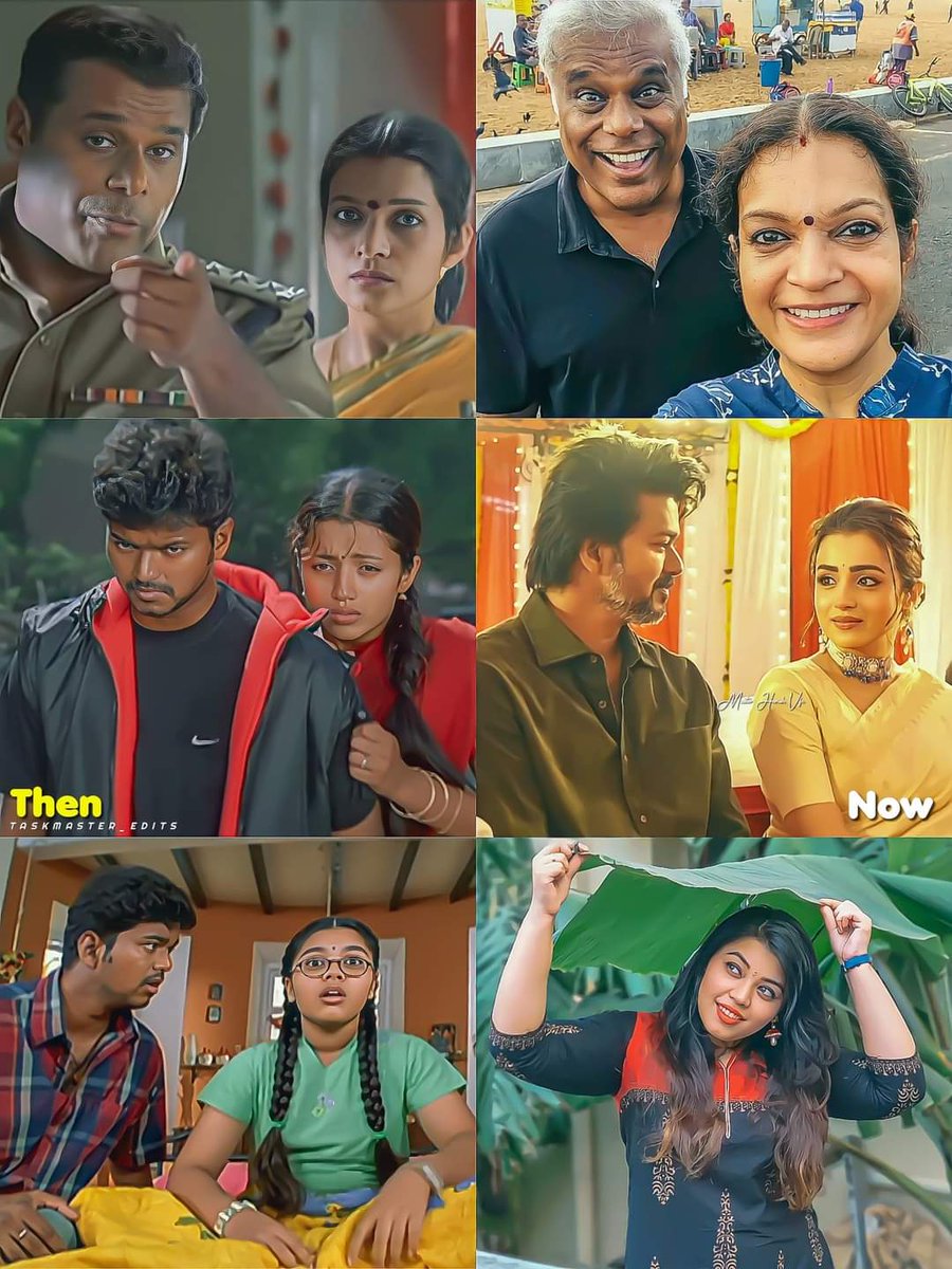 The #Ghilli cast | THEN & NOW 😍 📸: @MASTER__harish NOW PLAYING IN CINEMAS💥 A @LotusFivestarAV & @Ayngaran_offl Re-Release! @actorvijay @trishtrashers @prakashraaj #Vidyasagar #Dharani #LotusFiveStarAV #LFSMovies