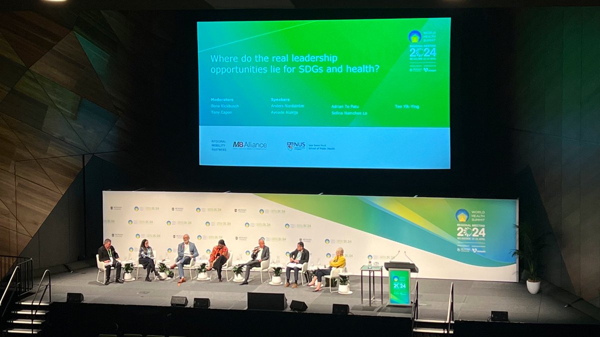 Such an important conversation on leadership and the SDGs — happening now at @WorldHealthSmt. “Progress is fragile. Starts local. Takes vision, humility and trust.” Great insights, including from @NordstrmAnders, @selinalo6, @IlonaKickbusch and @yodifiji.