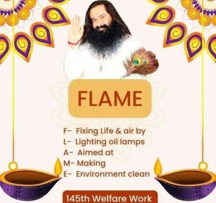 Keeping the Indian traditions alive, Flame campaign was started by Saint Dr. MSG Insan, under which lakhs of people light earthen lamps in their homes in the morning and evening to eliminate bacteria from the house and create a positive environment. #LightUpDiya