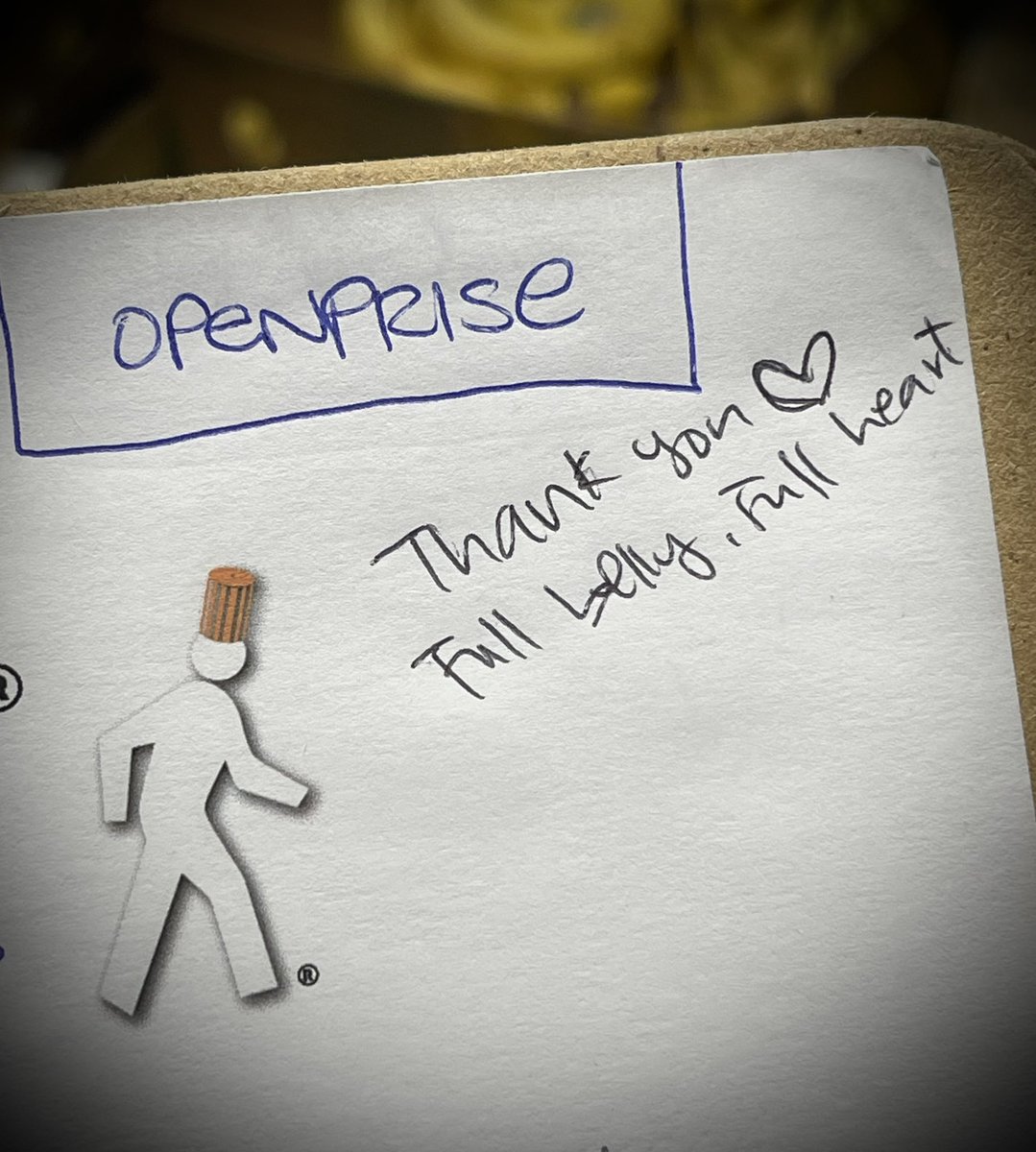We LOVE our customers!! A team from @OpenpriseTech just left me a cute little post-tour note (which means everything!!) “Thank You ❤️ Full Belly, Full Heart” -  #FoodieAdventures #SF #Food #Tours #TeamBuilding #Openprise #FullBelly #FullHeart