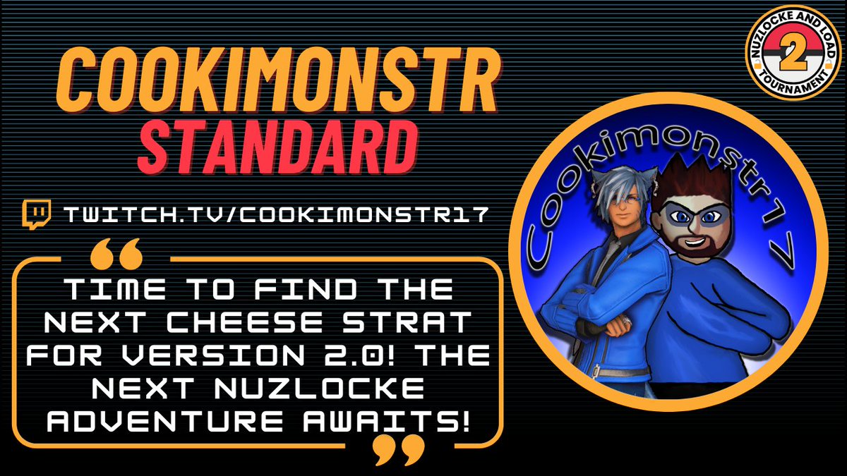 Cookimonstr17's tweet image. It is with great honor that I finally announce that I will be participating in @WizzlerPlays #NuzlockeAndLoad2 Standard Division!!  During season 1 we came in 13th, will we be able to reach greater heights this time in Galar? Join me to find out! 
We begin on April 29th together!