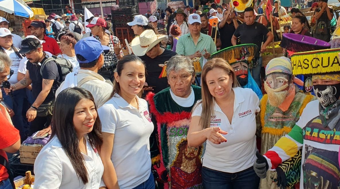 Recorrimos el Mercado Adolfo López Mateos con las candidatas de la coalición
#VotaPES
#PESesPaz 
#PorCuernavaca #SíPues