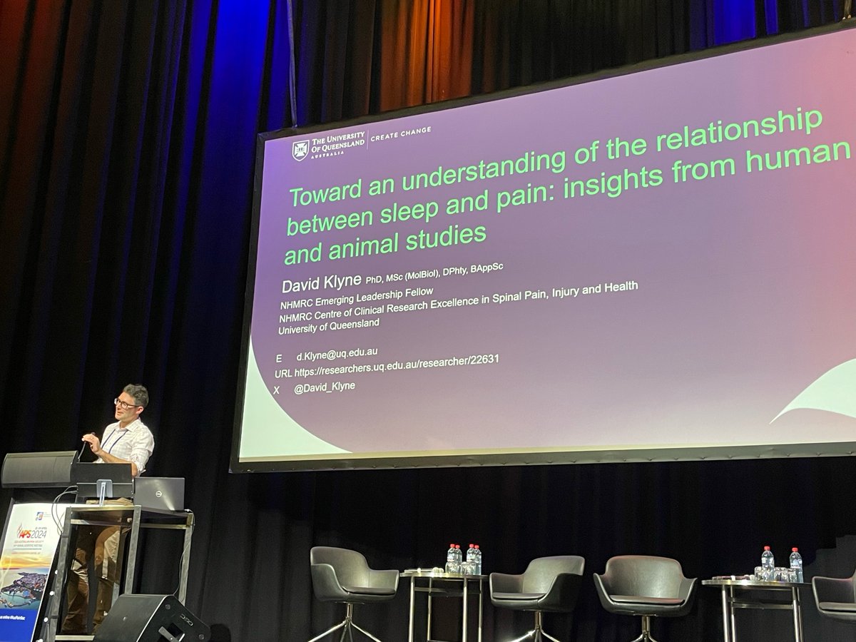 The relationship between sleep and pain is picking up steam. Enjoyed chatting about it #AusPainSoc