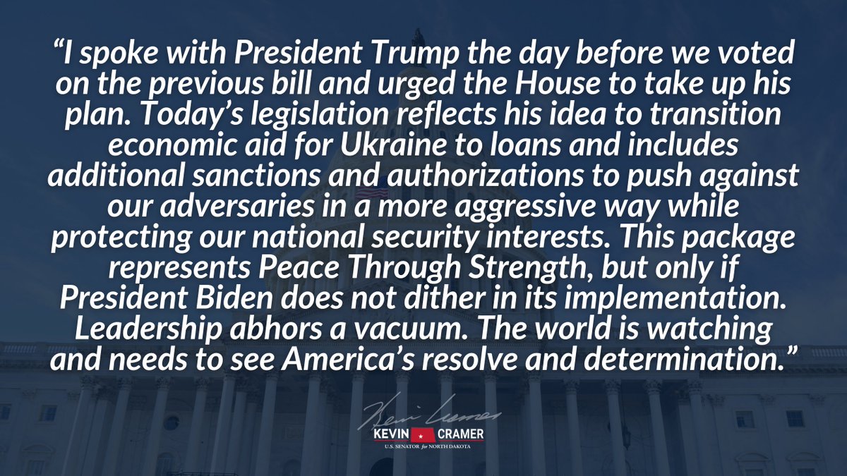 Senator Kevin Cramer tweet media