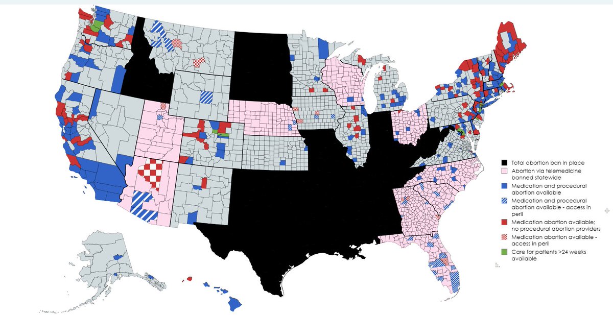 back by popular demand: abortion access in the US county by county, april 2024