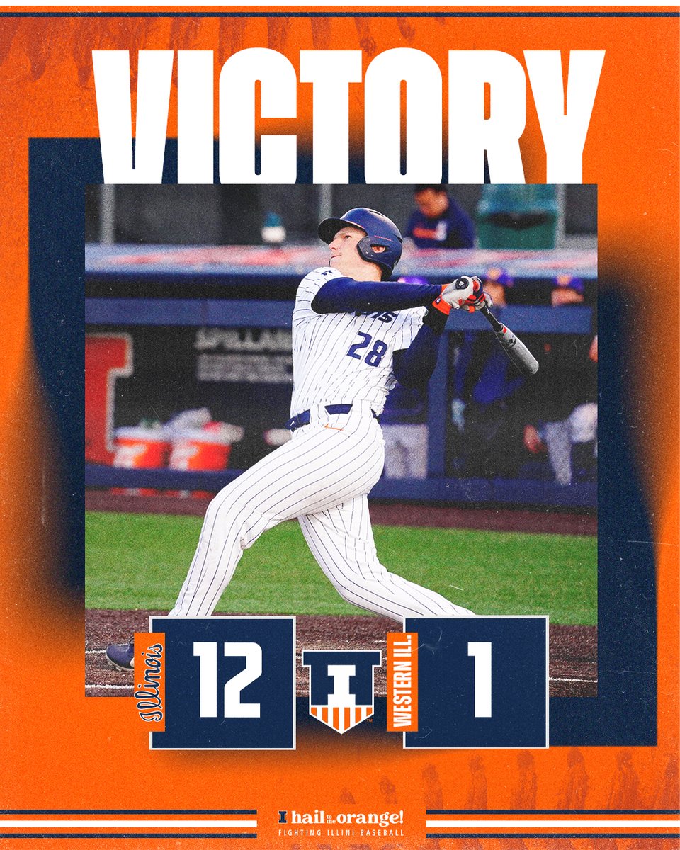 THAT'S AN ILLINOIS VICTORY!!! The #Illini slug five home runs to go a perfect 8-0 on the homestand! #HTTO