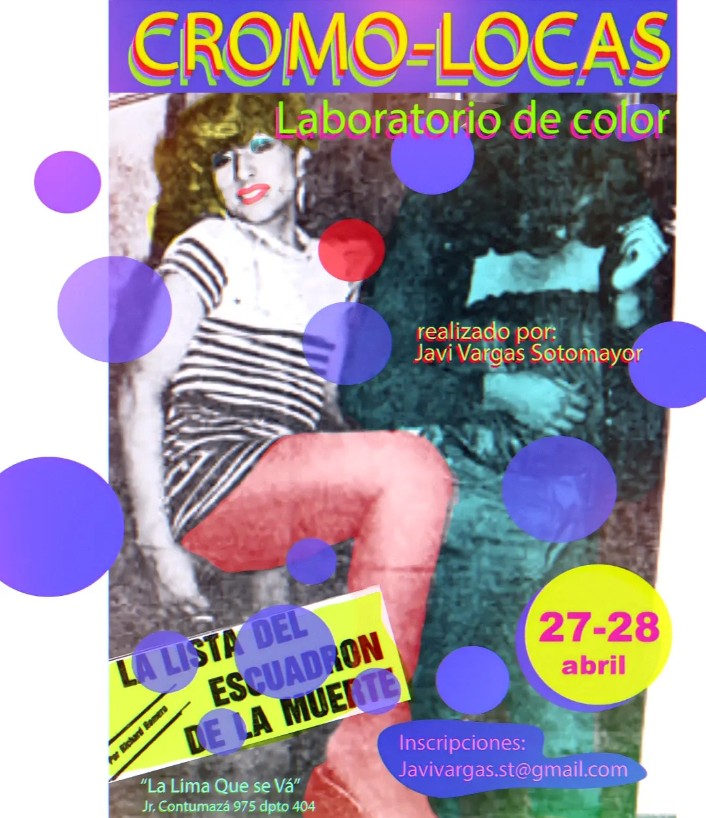 JaviVargas's tweet photo. Taller “CROMO-LOCAS. Laboratorio de color”
Realizado por: Javi Vargas Sotomayor

DIRIGIDO A: activistas, artistas, escritorxs, performers, cineastas, investigadorxs.

Inscripciones: javivargas.st@gmail.com https://t.co/gf48iNzi45