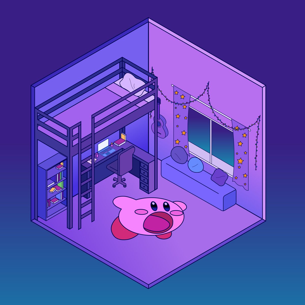 desenhinho isométrico

queria fazer várias coisinhas a mais e encher de detalhes, porém a preguiça e o ódio do illustrator n deixou, ent vai ficar só como um teste msm e quem sabe eu faça outro bem feito dps kjkkjj