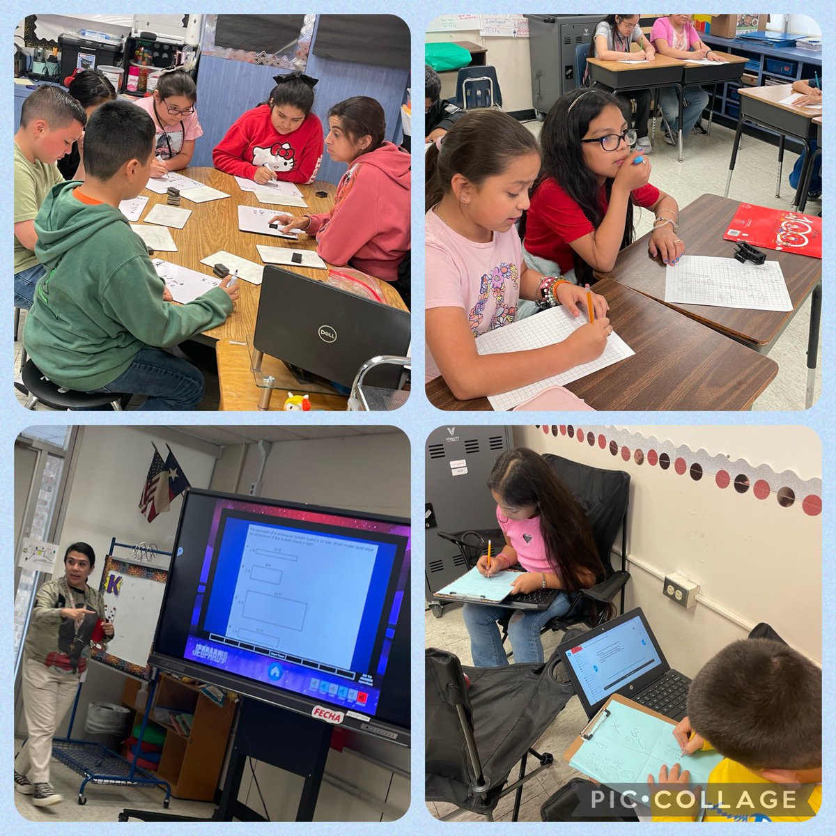 ImTorres86's tweet photo. I’m super excited to see our students THRIVING as they review for Math STAAR! Teachers are rocking engaging activities, small groups, and stations to build confidence! Loved to see our students working as a team to solve math problems! We got this! 🌟@Thompson_Aldine @Nochoa_edu https://t.co/18zEPa93Ck