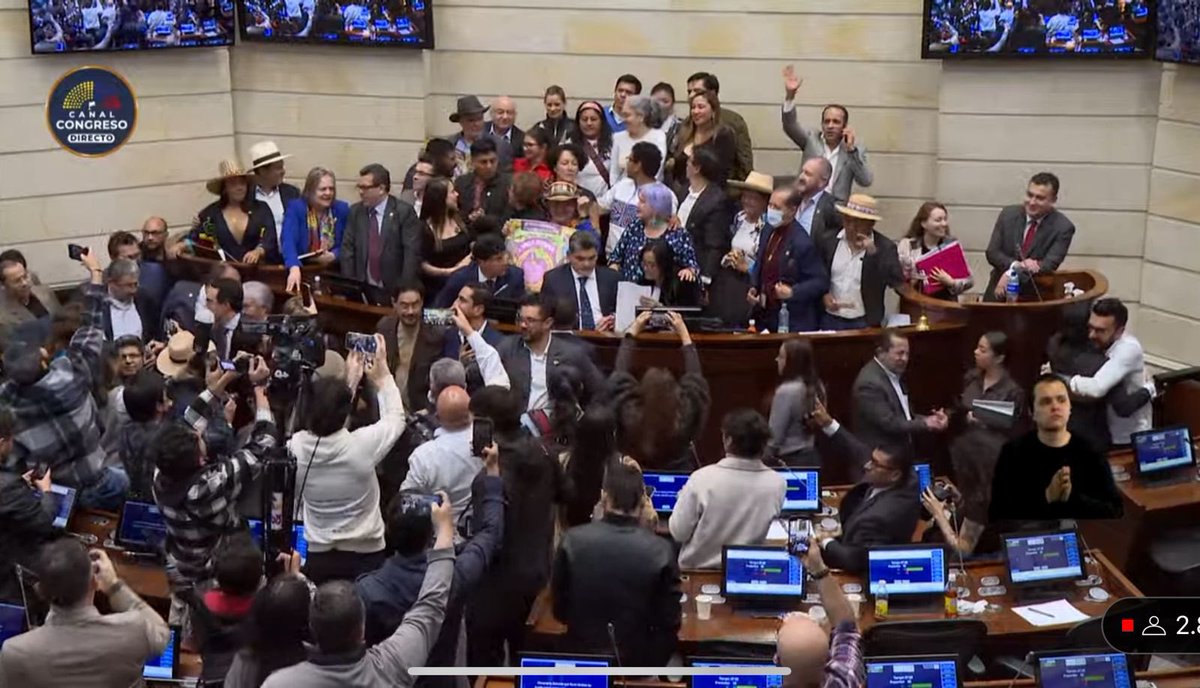 Aprobada en Senado la reforma pensional. Triunfo de la política de cambio social de nuestro gobierno: