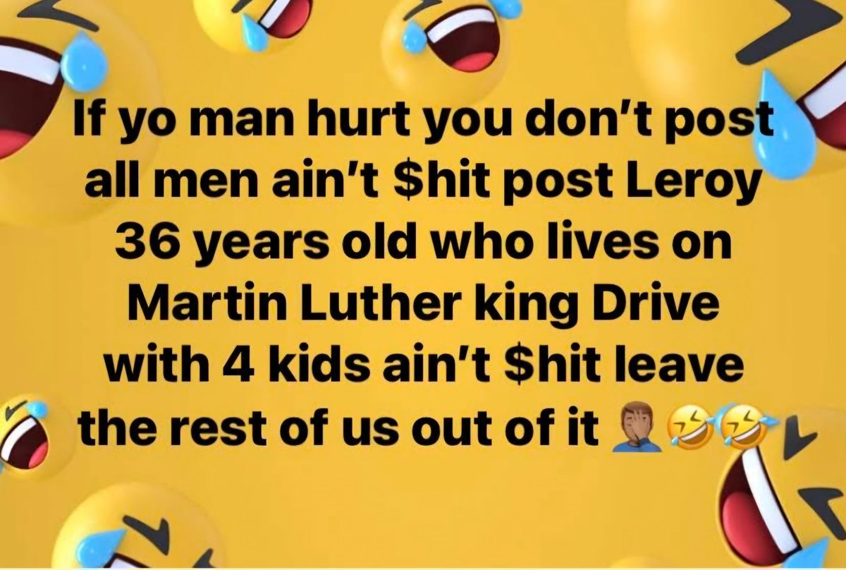 That shit is Leroy's fault, not mine..🤣😂