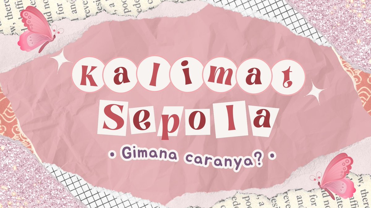 ventriiculus's tweet image. KALIMAT SEPOLA, SEJENIS, SEBENTUK? APA TUH BEDANYA? 

(📝) A thread.