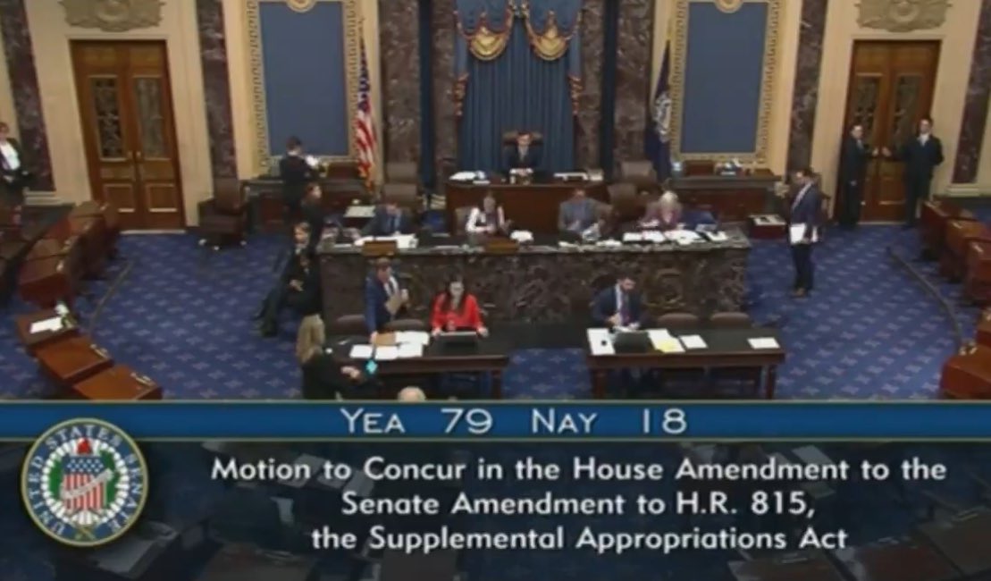 There it is. Ted Cruz just voted against a historic bipartisan aid bill to support Ukraine, Israel, Taiwan, and provide aid to civilians in Palestine.

In the fight for democracy, Cruz is siding with Vladimir Putin.