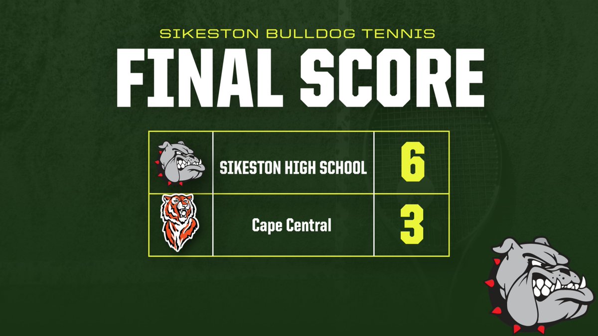 Tennis wins 6-3 over Cape Central. JV also won their match as well. Congratulations tennis team.