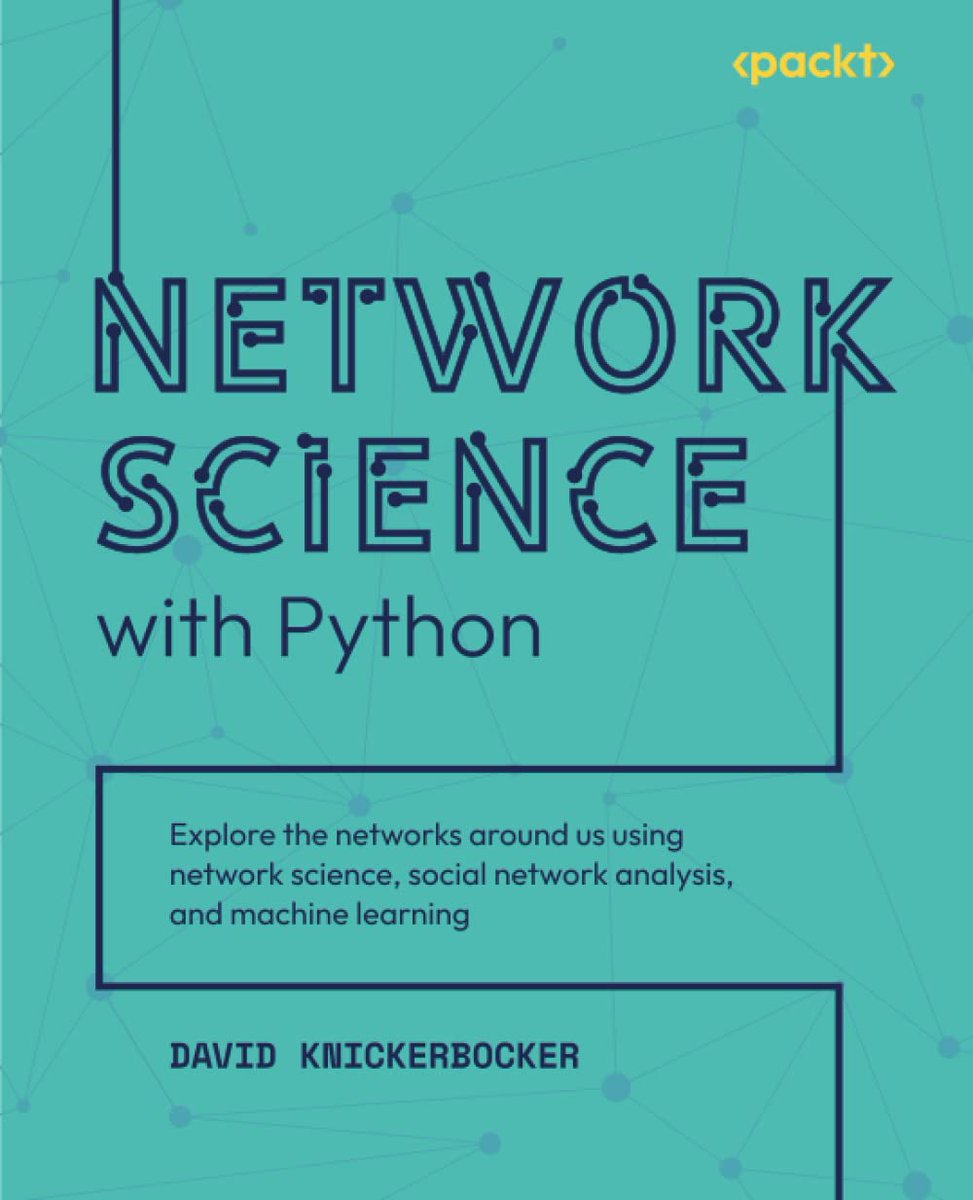 Network Science with Python: Explore the networks around us using network science, social network analysis, and machine learning amzn.to/4b3CcDa

#networkscience #python #programming #developer  #programmer #webdeveloper #webdevelopment #ai #machinelearning #datascience