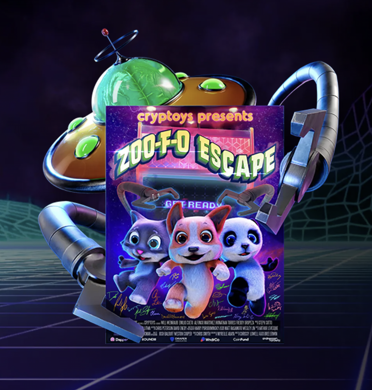 🚨CRYPTOYS GIVEAWAY🚨 We're partnering with @Cryptoys to give away three ZOO-F-O Escape posters to three different winners! To enter: 1⃣ Follow @ComicsandCrypto & @Cryptoys 2⃣ Like & RT this tweet Don't miss our livestream with CEO @willweinraub on Weds 4/24 at 11am PST👇