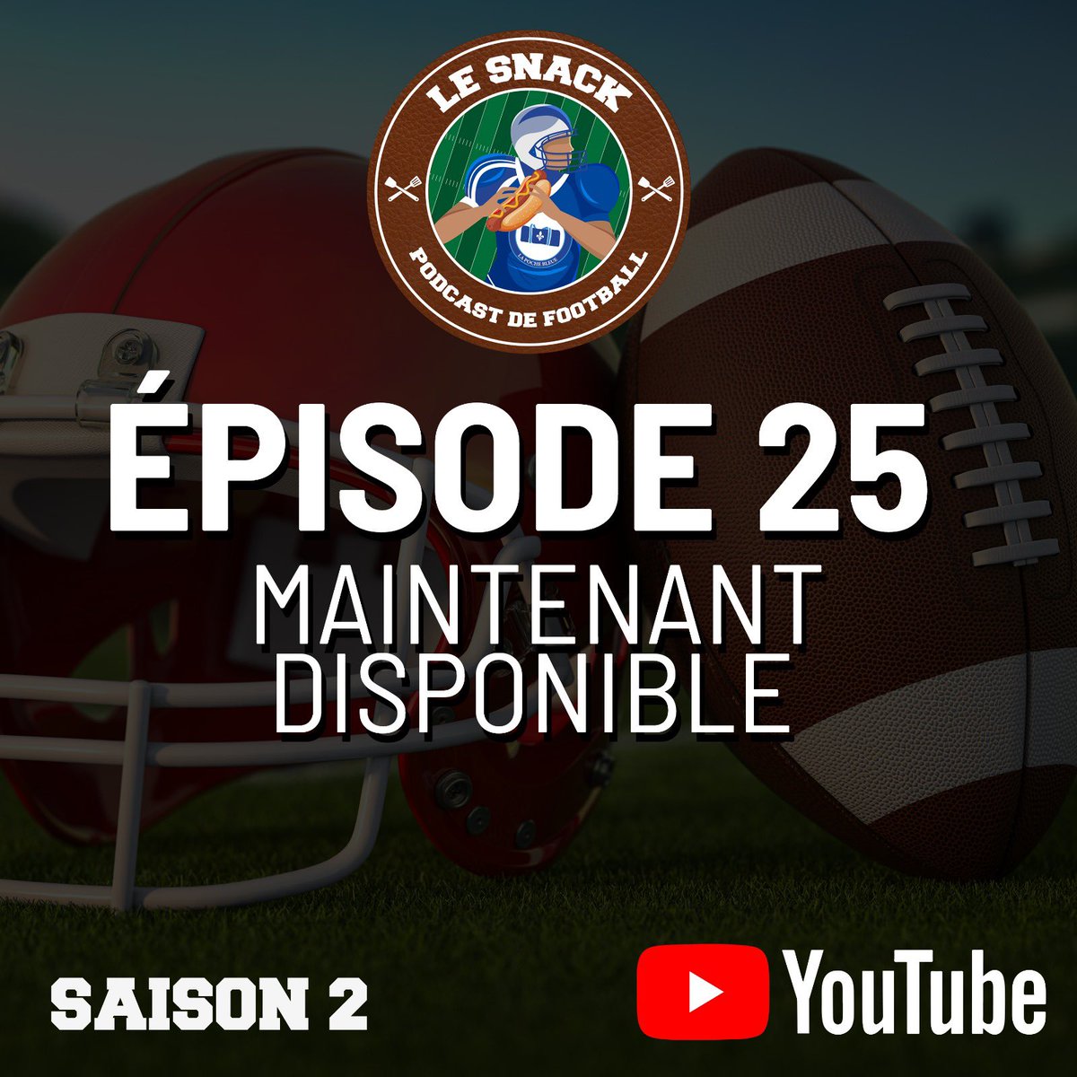 Avec le repêchage de la NFL qui arrive à grands pas, Charles-Antoine et Martin vous ont préparé un épisode spécial! Le balado est disponible dès maintenant! 😮🏈

Voici le lien 👉 youtu.be/u9Nh_vi_g6M?si…
#NFL #LeSnack <a href="/CASinotteTVAS/">CA Sinotte</a> <a href="/martin_juneau/">Martin 'Juju' Juneau</a> <a href="/lapochebleue/">La Poche Bleue</a>