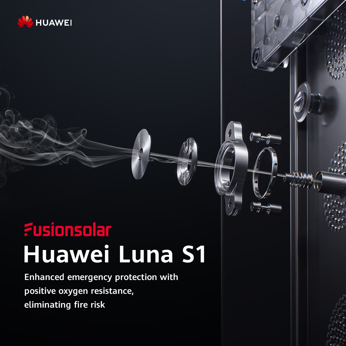 huawei_power's tweet photo. We promise fire finds no way to exist. 🚨 #Huawei #FusionSolar #LUNAS1 features the active pressure release protection to reduce the oxygen concentration and eliminate combustion aids for fire possibilities from the very first second.
Learn more 👉 https://t.co/94pjTdFgOg https://t.co/2TSaHHCu3n