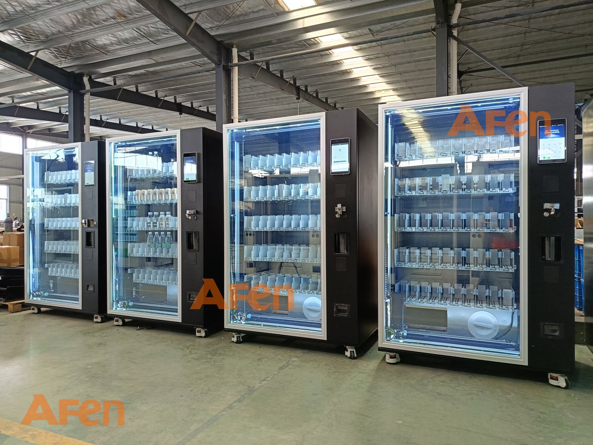 🚀Don't hesitate anymore!🥤🔥
🌟With the latest 'Swicy Food Trend' sweeping the globe, now is the best time to introduce your classic spicy drinks to the market. What better way than with the AFEN Smart Side Vending Machine?#smart #vendingmachine