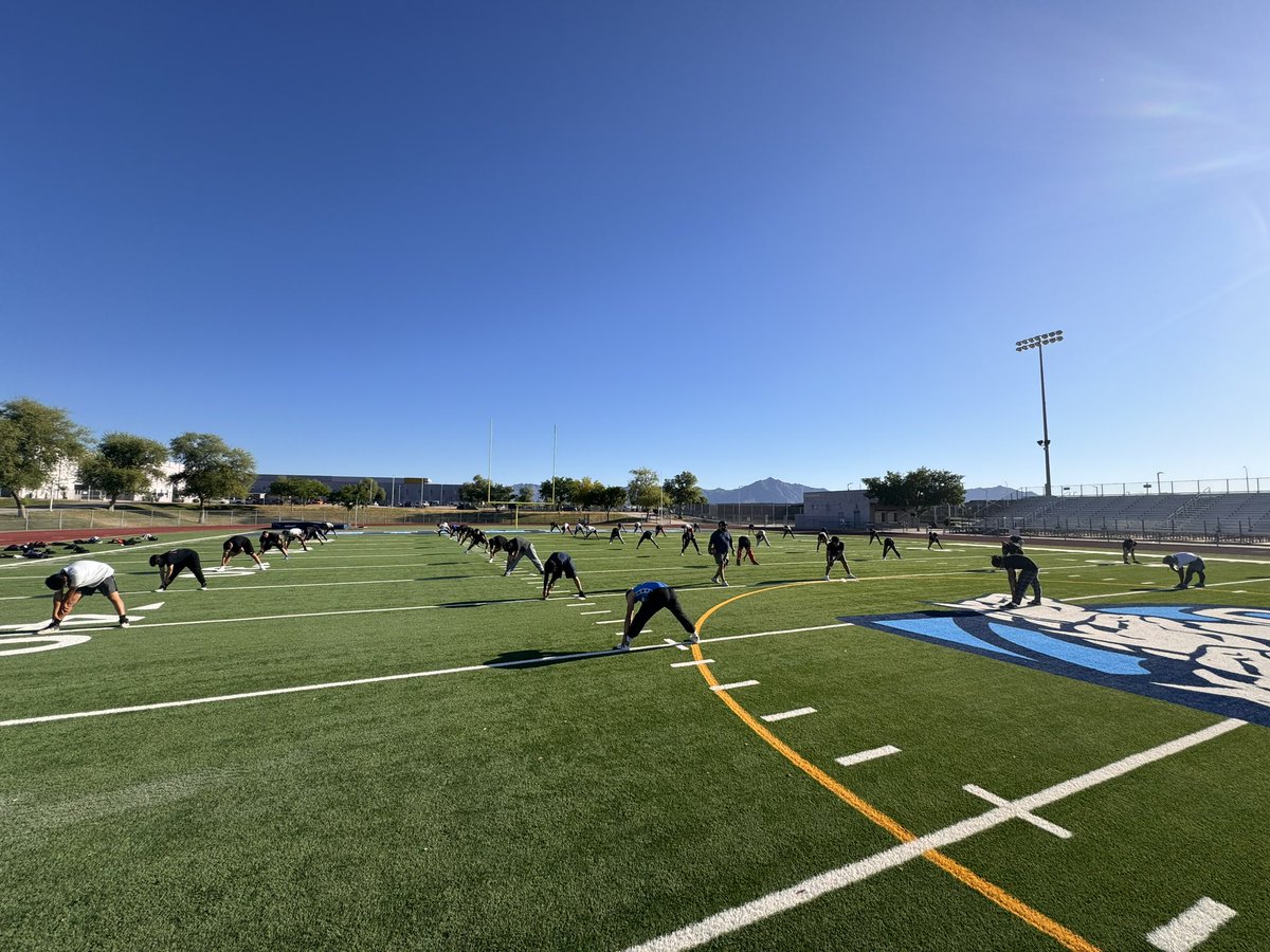 BFHS__Football's tweet photo. Day 2 of Spring ball in the bag and your Stampede were hard at work to change the narrative! 

#BTC #RunAZOne https://t.co/CybYbFh0J0