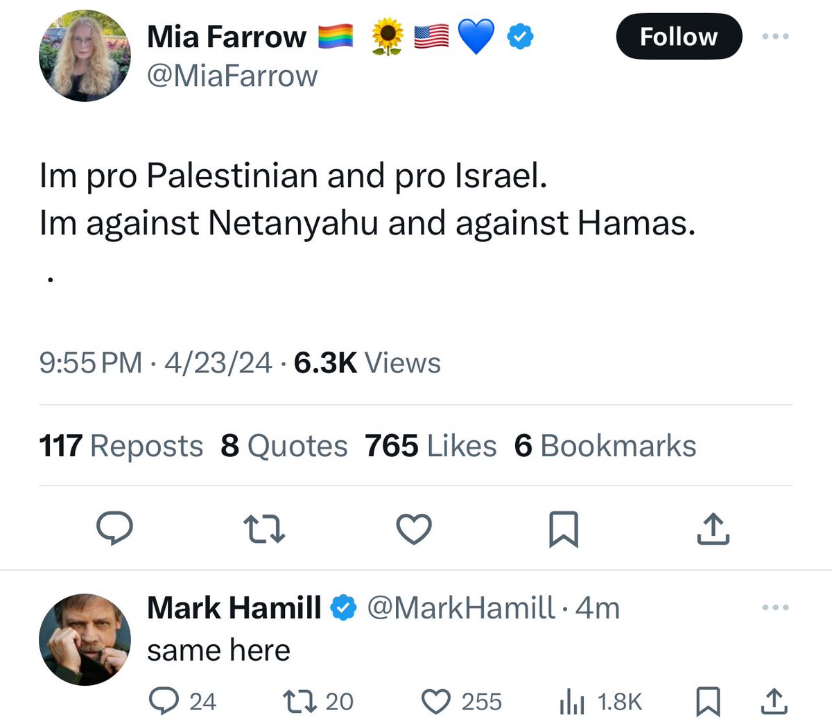 I’m not saying I know the solution to Israel/Palestine but I for sure know this ain’t it. This is some shit you say to make yourself feel better for not being willing to upset anyone.