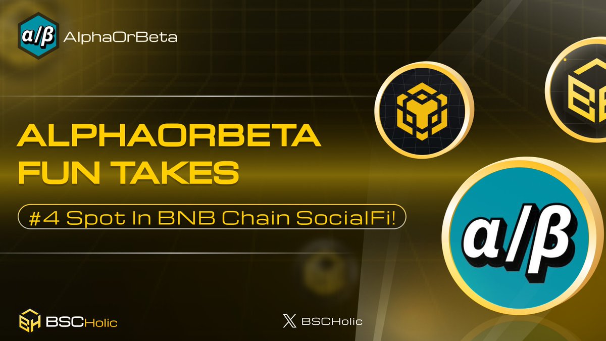 AlphaOrBeta_FUN Takes #4 Spot in BNB Chain SocialFi!

AlphaOrBeta_FUN has landed on DappBay! This exciting news comes with AlphaOrBeta_FUN securing the #4 spot in the competitive BNB Chain SocialFi category.

The team wants to hear your experiences on DappBay.