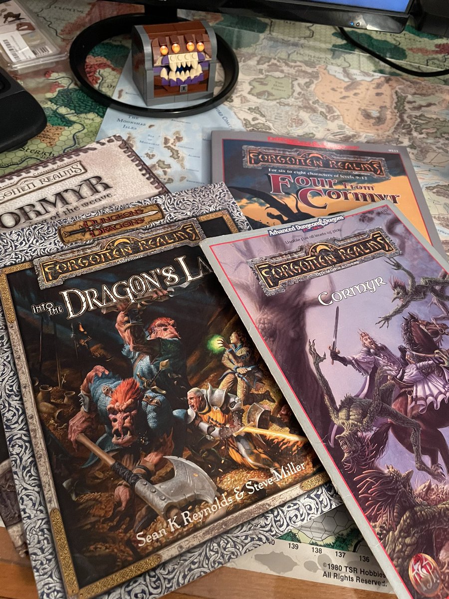 Back into the word mines for me, with a few books of background information relevant to my current project #amwriting #cormyr #dnd #forgottenrealms #dmsguild
