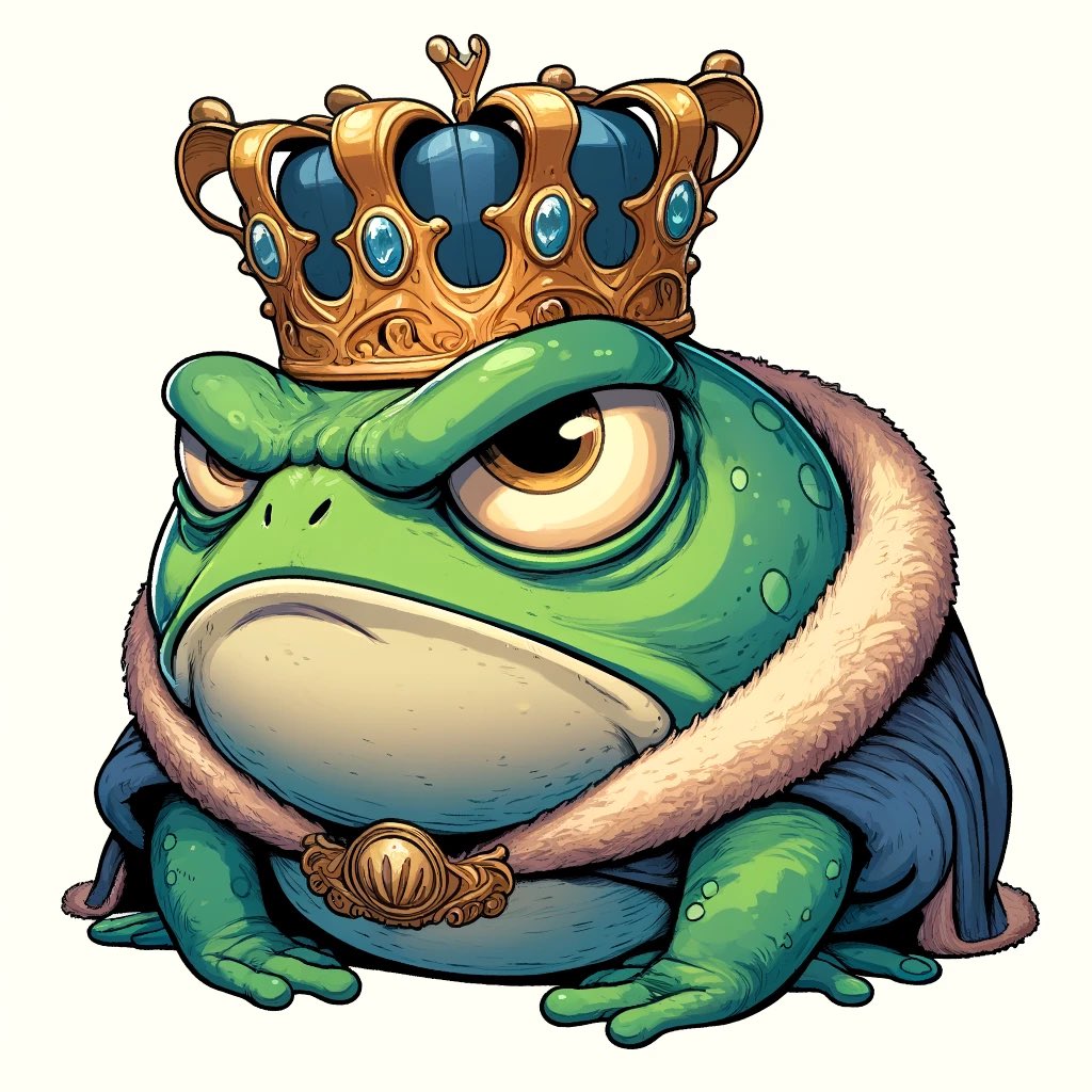 JustLucky1923's tweet photo. Waiting on “Princess” so I can go back to being a shity human!😂😂😂 #FrogKing #Art #MadFrog https://t.co/08UWPGT2lG