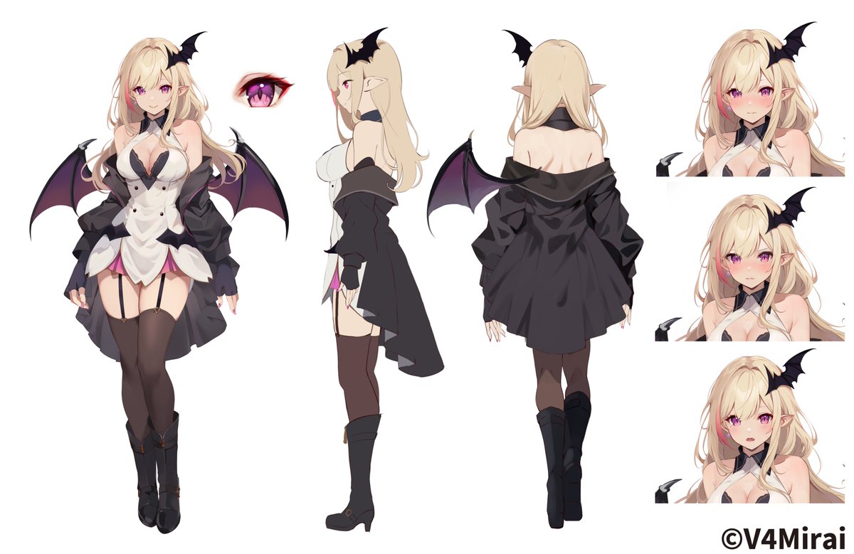 koumariya's tweet image. First your neck, and then your heart! 🩷✨
It&apos;s Mariya, the Vampire Idol from Mirai Magical School!~ 

【Info】
Fan Name: KouHai
Oshi Mark: 💒
Oshi Color: 🩷 
General: #V4MPIRE (clips, memes, screenshots, MMD)
Fanart: #mariyart
Ecchi/18+: #mariyabai

Reference Sheet ⤵︎