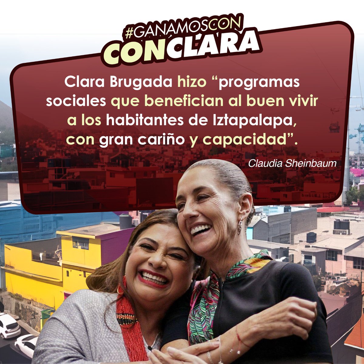 #ClaraJefaDeGobierno 
#GanamosConClara