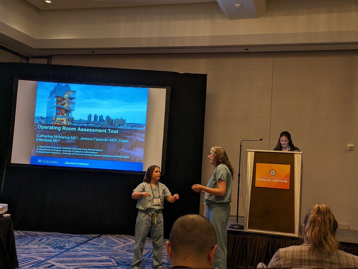 Huge thanks to my fellow endocrine surgeons <a href="/DawnEmick/">Dawn Elfenbein (she/her)</a> <a href="/JfazendinMD/">Jess Fazendin</a> for their phenomenal acting skills! <a href="/TheAAES/">American Association of Endocrine Surgeons</a> representing at #ASE2024 #SEW2024