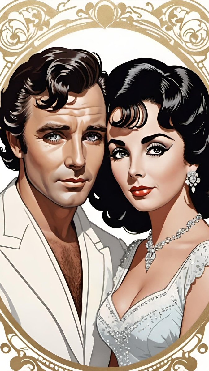Bios & Myths Tarot deck VI The Lovers  #ElizabethTaylor and #RichardBurton: Iconic for their passionate and tumultuous relationship #NFT #NFTCommunity #NFTCollection #TarotDeck 👉 opensea.io/assets/matic/0…