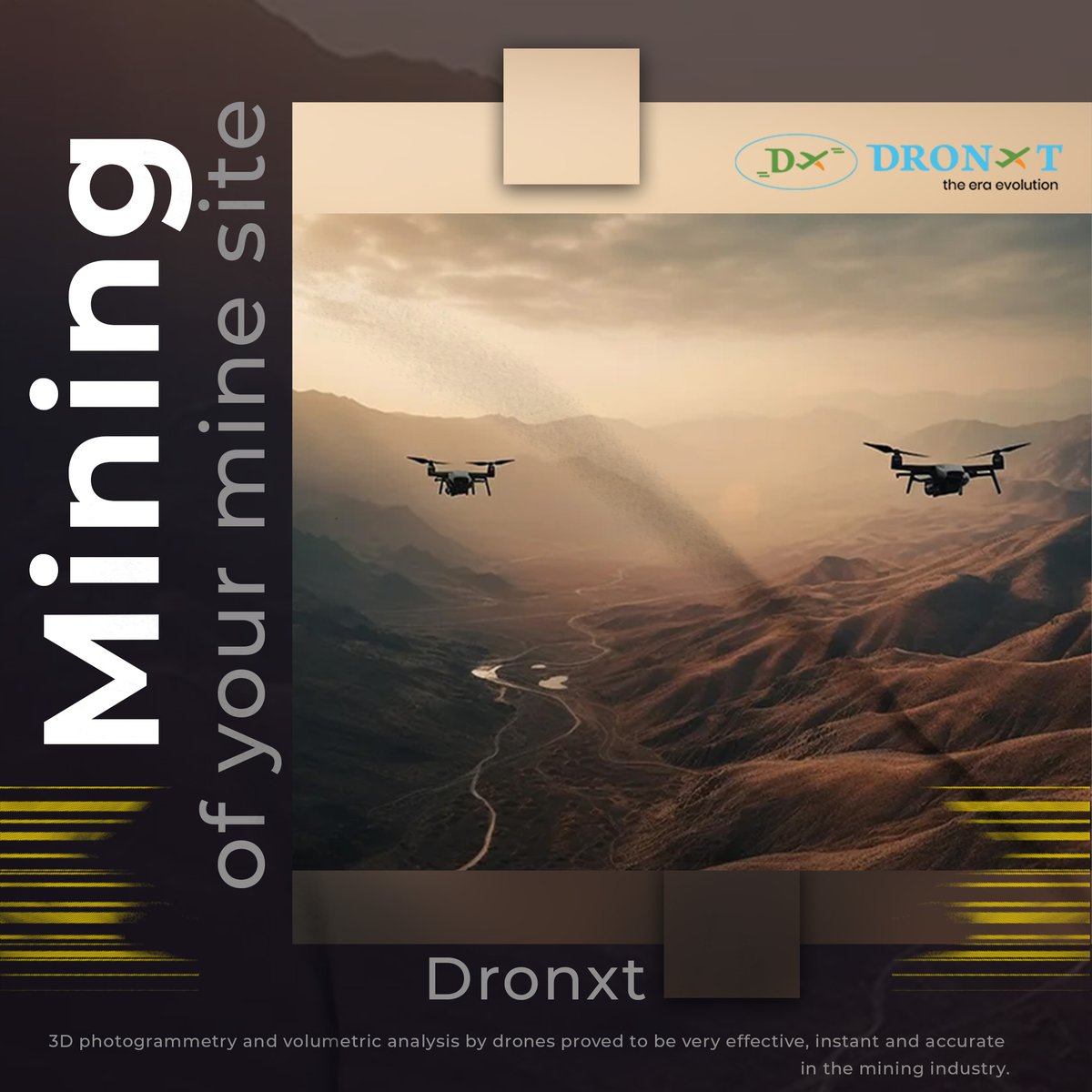 dronxt's tweet image. Get Accurate Analysis of a Mine at effective cost by our drone.
Book at: dronxt.com
#droneservicesinnorwest #dronxt #droneserviceinsydney #UAV #mining #miningindustry #mine #drones