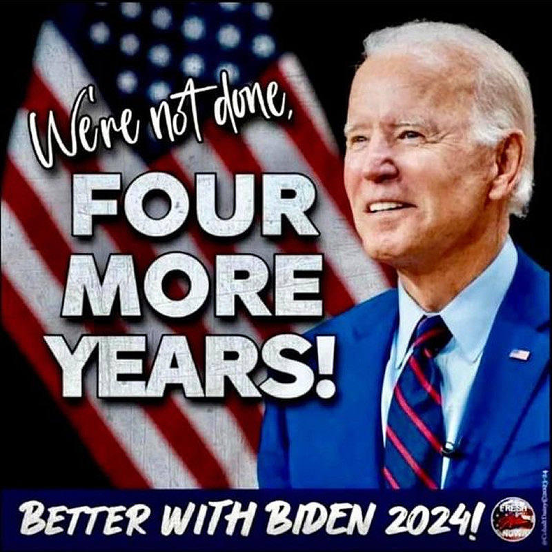 #VoteBLUE #VoteBIDEN #BetterWithBiden #BuildBackBetter #BidenHarris2024 #Biden2024 #4MoreYears #FourMoreYears