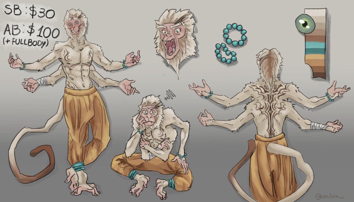 ualvin_'s tweet photo. 🔥ADOPT AUCTION!🔥 - Spider-Monkey

🔹SB:💲3⃣0⃣
🔹AB: 💲1⃣0⃣0⃣ (comes with extra fullbody art)
🔹Ends 48h after last bid.

❤ and 🔁 appreciated!

#furryfandom #furryart #furrycommunity #furryartwork #adoptable #furry https://t.co/xvPrstcji6