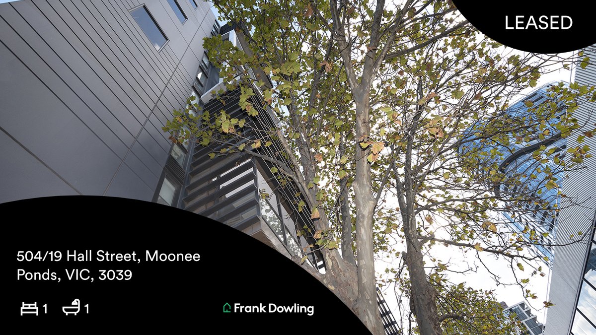 JUST LEASED
📍 504/19 Hall Street, Moonee Ponds, VIC, 3039

...
#forlease #frankdowling #realestate #essendon #melbourne #melbre
 #justleased #ratemyagent
rma.reviews/mDwcbGB3doTB