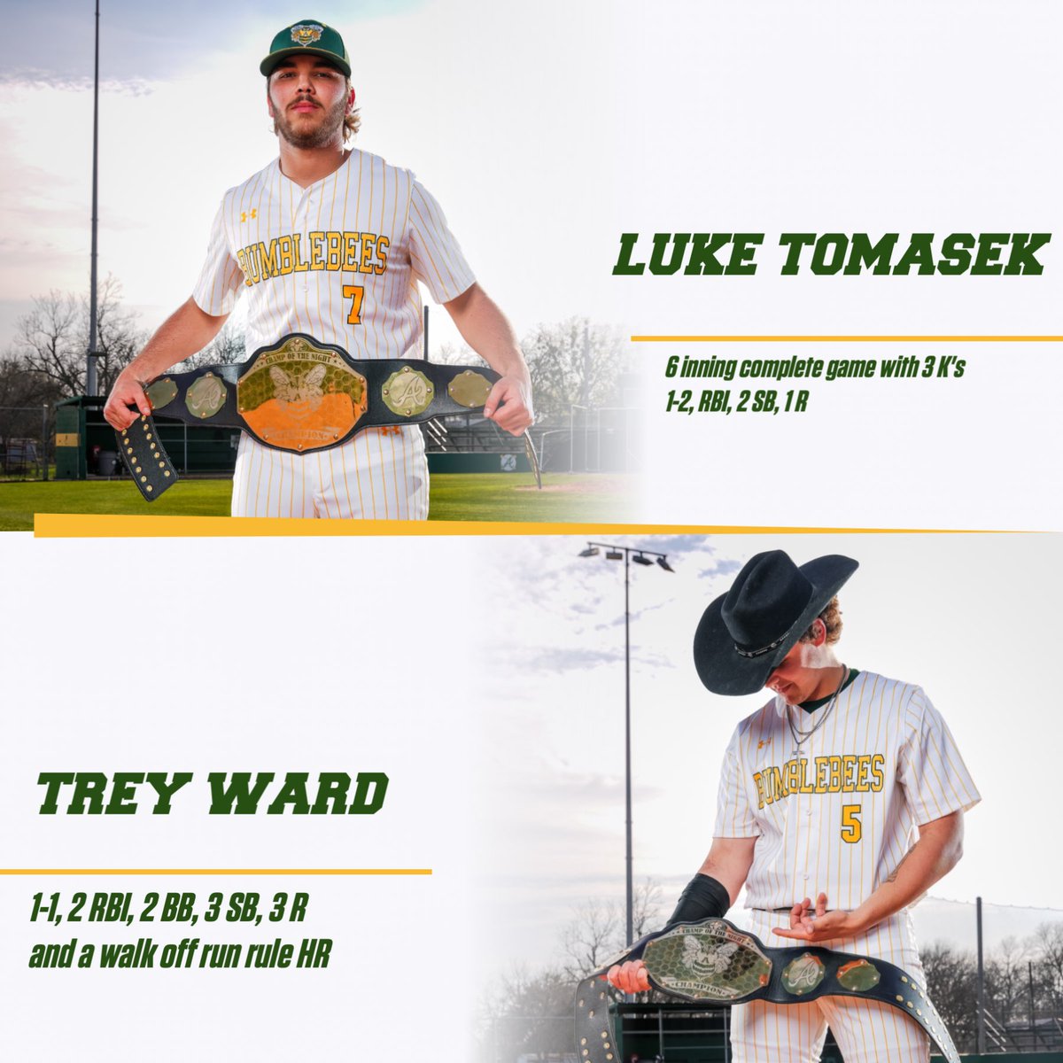 BEES WIN!!! 10-0 run rule over McGregor #StingEm #BestIsTheStandard