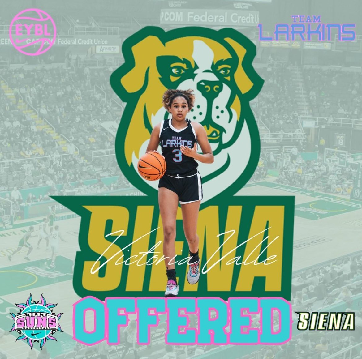 Beyond blessed to receive my 2nd D1 offer from @Siena_WBB 🤍@SienaCoachPrimm #GoSaints