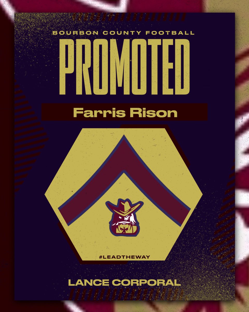 Congratulations to Farris Rison on his promotion to Lance Corporal!  #LEADtheWay